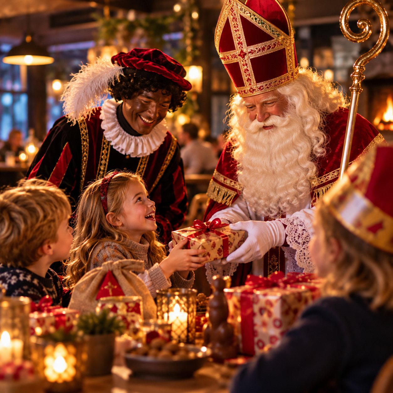 Poster: Kindermiddag Sinterklaas