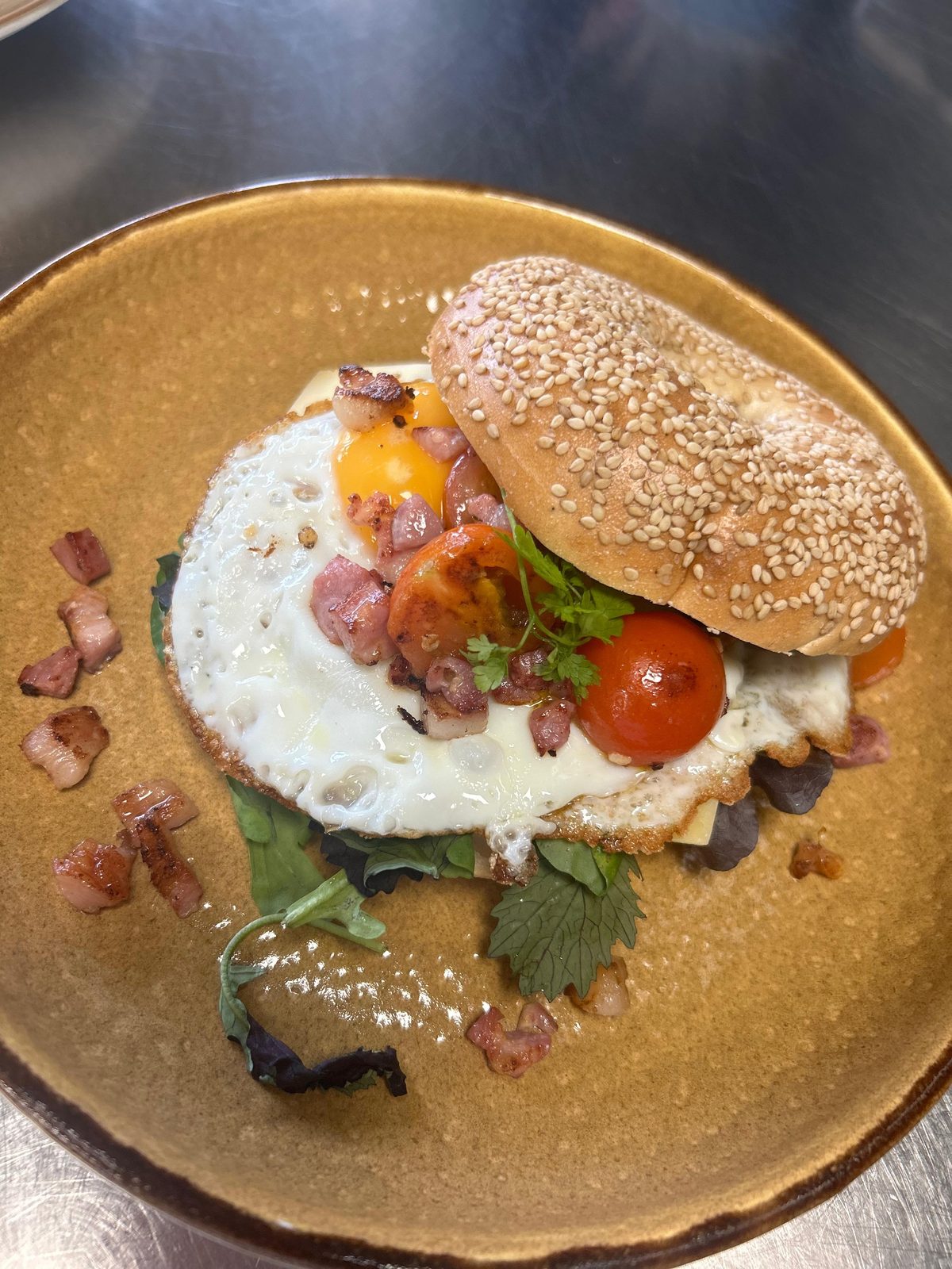 Bagel Ei bij De Eetkamer van Giethoorn