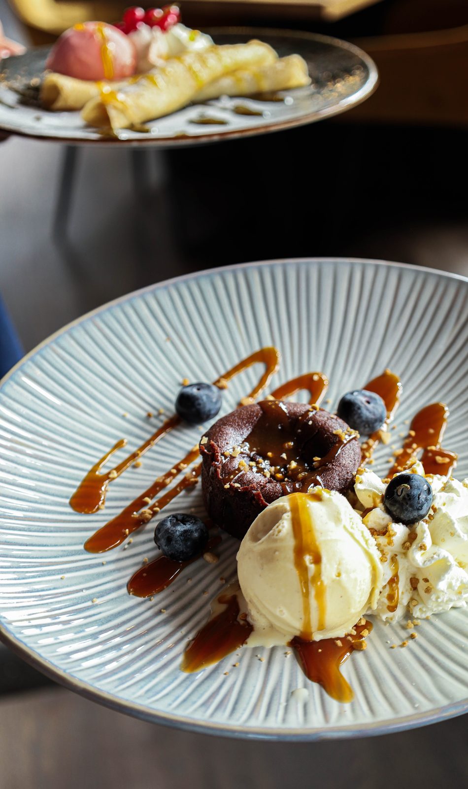 Moelleux au Chocolat met vanille-ijs