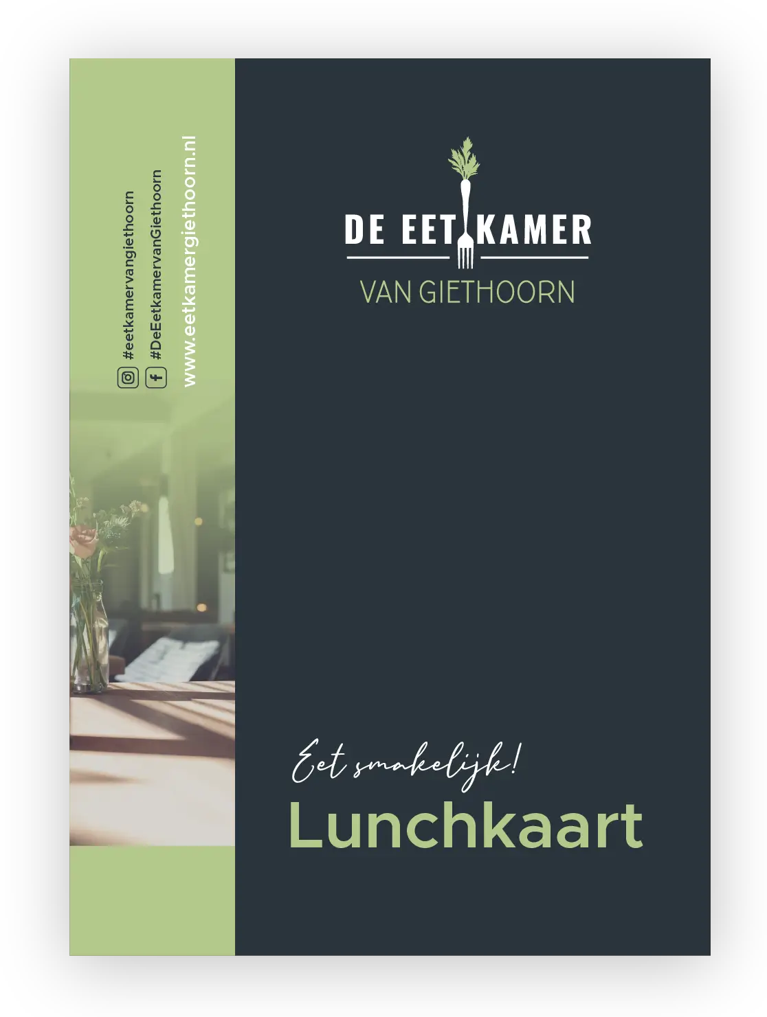 Lunchkaart van de Eetkamer van Giethoorn