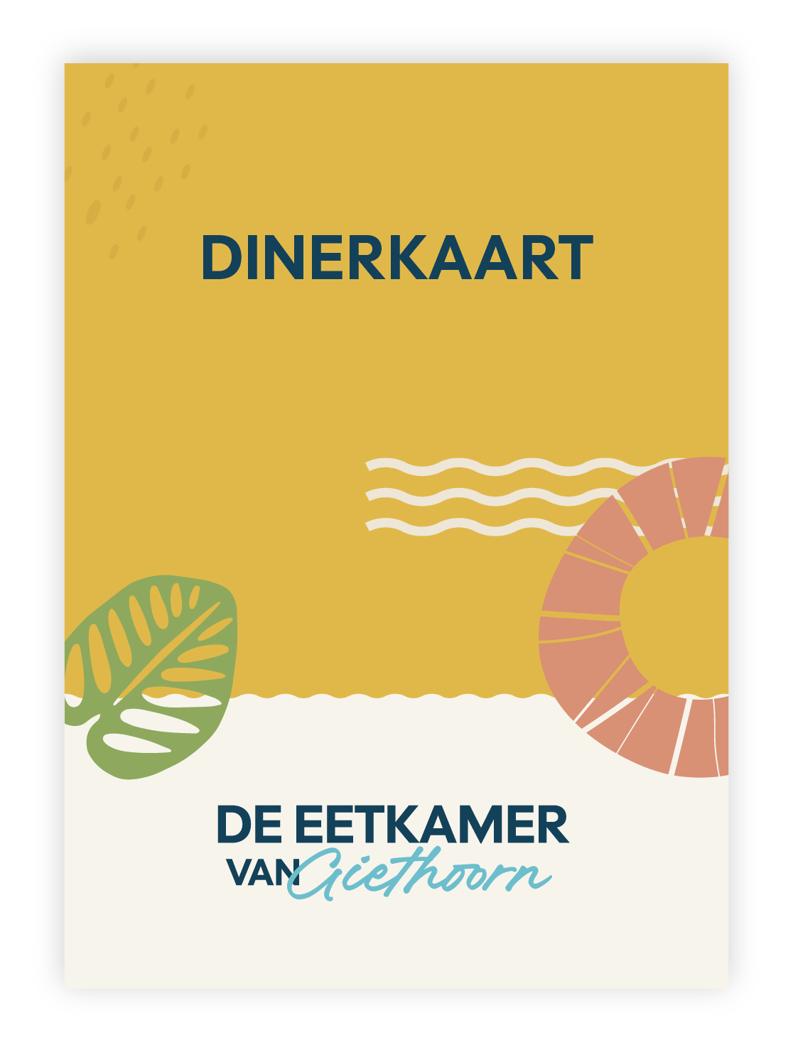 Dinerkaart van de Eetkamer van Giethoorn